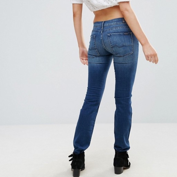 7 For All Mankind Roxanne Mid Rise Skinny Jeans - Picture 10 of 12